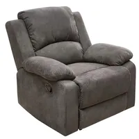 Luma-home Relax-Fernsehsessel, Anthrazit, 1-Sitzer, Füllung: Taschenfederkern, einzeln stellbar,Quadratisch, 97x97x87