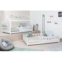 TICAA Hausbett Duo 120 x 200 cm Kiefer massiv