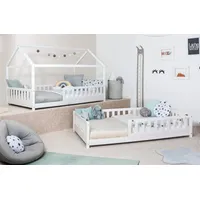 TICAA Hausbett Duo 100 x 200 cm Kiefer massiv