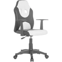 MID.YOU Jugenddrehstuhl Kid Racer ca.54x90-100x48cm Weiß,Schwarz