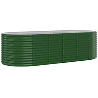 VidaXL Hochbeet Pulverbeschichteter Stahl 249x100x68 cm Grün - Vidaxl