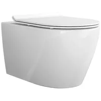Bernstein Spülrandloses Wand-Hänge-WC Bernstein B-8030R Weiß glänzend Nano-Beschichtung Softclose-Sitz