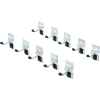 BGS Einzelhaken-Satz, 40 mm, für Schrankwand-System, 10-tlg.