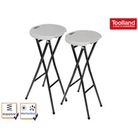Toolland - 2er Set Barstuhl Hocker, Stuhl Tresenstuhl