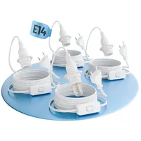 Greate 4x E14 Lampenfassung Mit Kabel und Schalter -