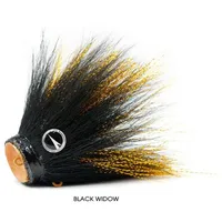 VMC Mustache Shallow Jigkopf - Black Widow - 22