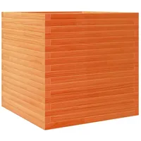 VidaXL Pflanzkübel Wachsbraun 70x70x68,5 cm Massivholz Kiefer