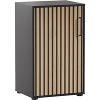 Schildmeyer MÖBELPARTNER Aktenschrank Hank, 158268 schwarz, eiche 1 Fachboden