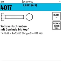 Industrial Quality Supplies ISO 4017 Sechskantschraube VG M10x30 Edelstahl