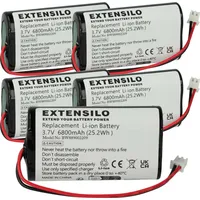 EXTENSILO 5x Akku kompatibel mit Stilosa Tischlampe, Nachttischlampe (6800
