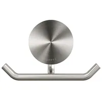 Geesa Handtuchhaken doppelt Opal Metallfinish Edelstahl gebürstet