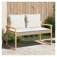 VidaXL Gartenbank 115 x 57 x 79 cm Beige