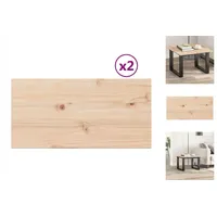 VidaXL Tischplatten 2 Stk. 60x30x1,7 cm Rechteckig Massivholz Kiefer