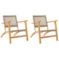 VidaXL Gartenstuhl 2 St. 33 x 0 x 0