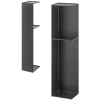 Yamazaki Badregal schwarz Metall, 13x70.5x17 cm, Badezimmer, Badezimmerregale, Badregale