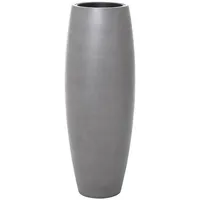Vivanno Exklusiver Blumenkübel Fiberglas "Magnum" 100 cm Weiß Hochglanz