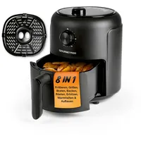 GOURMETmaxx Heißluft-Fritteuse 2,3l Heißluft-Fritteuse 1000 W Schwarz
