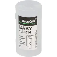 AccuCell Universal Baby C Adapter für je 1x Mignon/AA