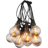 GLOBO LED-Lichterkette Kunststoff 12 cm Schwarz Matt