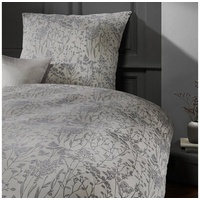 FLEURESSE Damast Bettwäsche Black Premium Kajaani grau