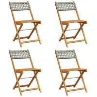 VidaXL Gartenstuhl 47 x 52,5 x 80 cm grau