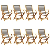 VidaXL Gartenstuhl 50,4 x 57 x 91 cm grau