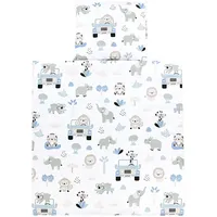TupTam Unisex Baby Wiegenset 4-teilig Bettwäsche-Set: Bettdecke und Kopfkissen