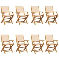 VidaXL Gartenstuhl 50,4 x 58 x 91 cm beige