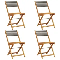 VidaXL Gartenstuhl 47 x 52,5 x 80 cm grau