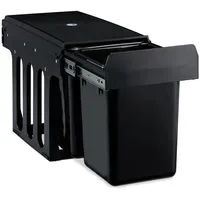 Relaxdays Einbaumülleimer 2-fach 8 l Schwarz