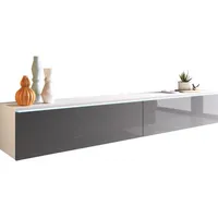 P & B Lowboard ca. 180x30 cm mit LED