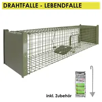 Petigi Lebendfalle Drahtfalle 150 x 34 x 34 cm