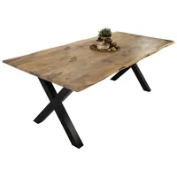 Ab:stil.art.moebel Esstisch Baumkante 240 x 77 x 100 cm