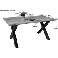 Ab:stil.art.moebel Esstisch Baumkante 180 x 77 x 90 cm