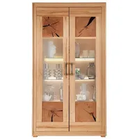 Main Möbel Vitrine Vitrine Schrank 110x201cm Kernbuche Danzig