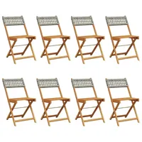 VidaXL Gartenstuhl 47 x 52,5 x 80 cm grau