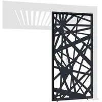 Weide Dekorative Wand für Weide Pergola 1,23m abstraktes Design