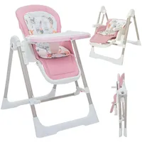 BABY VIVO 3in1 Kinderhochstuhl Babywippe höhenverstellbar für Kinder -
