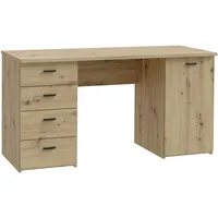 Forte Schreibtisch »Goldsboro«, mit 4 Schubladen, Soft-Close, Metallgriffe in