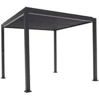 Green Spirit Lamellendach-Pergola, Grau, Kunststoff, 300x240x300 cm, Sonnenschutz, Pavillons