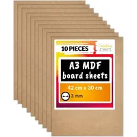 Creative Deco MDF Platten A3 10-tlg 420 x 300