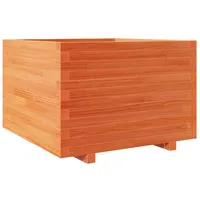 VidaXL Pflanzkübel Wachsbraun 70x70x49,5 cm Massivholz Kiefer