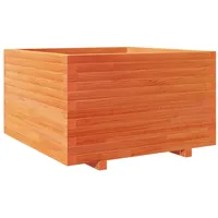 VidaXL Pflanzkübel Wachsbraun 80x80x49,5 cm Massivholz Kiefer