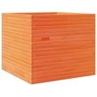 VidaXL Pflanzkübel Wachsbraun 80x80x68,5 cm Massivholz Kiefer