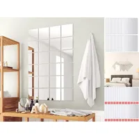 VidaXL 48-tlg. Spiegelfliesen-Set Quadratisch Glas