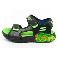 SKECHERS Creature Splash 400614L/BKLM Schwarz / Grün-36 - Grün,