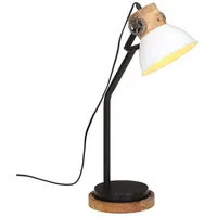 VidaXL Schreibtischlampe 25 W Weiß 18x18x60 cm E27