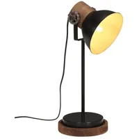 VidaXL Schreibtischlampe 25 W Schwarz 17x17x50 cm E27