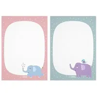 Dabelino Notizblock-Set Elefanten (für Kinder)