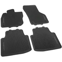Volkswagen 3J106150082V Gummi Fußmatten Premium Allwettermatten 4X Gummimatten, schwarz,